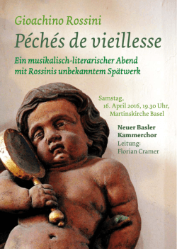 Postkarte Rossini  - Neuer Basler Kammerchor