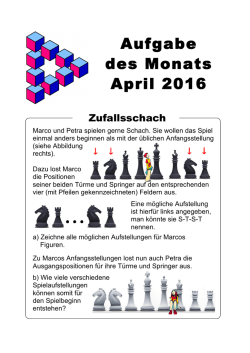 Zur Aufgabe im April