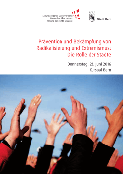 Prävention und Bekämpfung von Radikalisierung und Extremismus