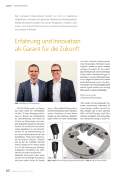 Erfahrung und Innovation als Garant für die Zukunft