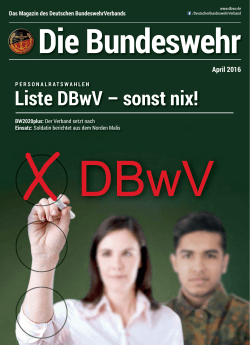 Liste DBwV – sonst nix! - Deutscher Bundeswehrverband