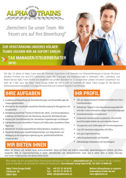 ihre aufgaben ihr profil wir bieten ihnen