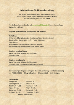 Blumenshop - Margrit, Bluemestübli, Rubigen