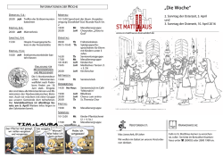 Die Woche - St. Matth&auml;us