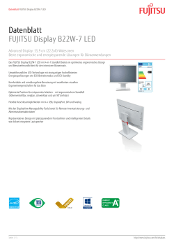 Datenblatt FUJITSU Display B22W