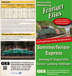 Sonntag, 7. August 2016 Korntal - Leonberg - Böblingen