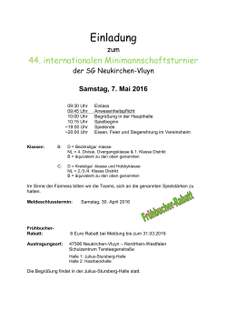Einladung Maiturnier 2016 - SG Neukirchen