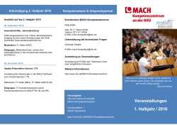 Veranstaltungen 1. Halbjahr / 2016 - Heinrich-Heine