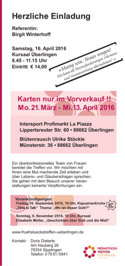 Herzliche Einladung