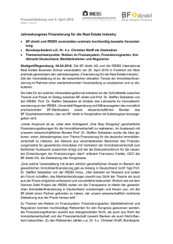 Jahreskongress von BF.direkt und IREBS