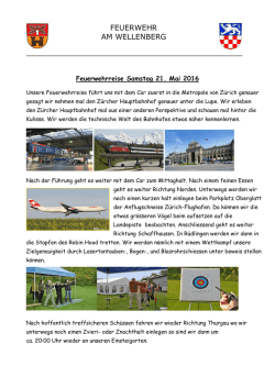 Feuerwehr Reise 2016 - Feuerwehr Am Wellenberg