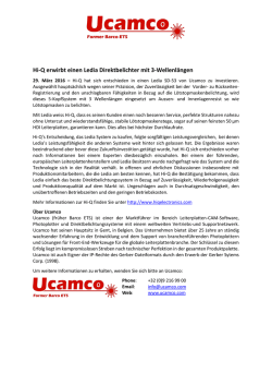 Hi-Q erwirbt einen Ledia Direktbelichter mit 3-Wellenl&auml;ngen