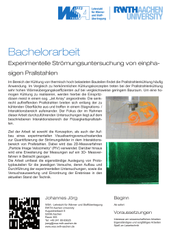 Bachelorarbeit - RWTH Aachen University