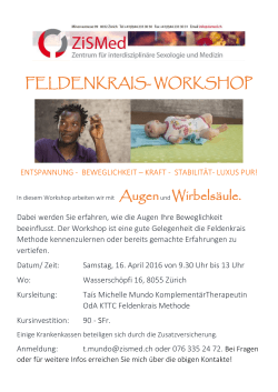 feldenkrais- workshop