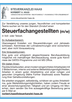 Steuerfachangestellte (m/w)