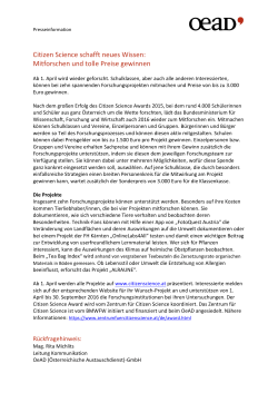 Zur Presseinfo - Nationalagentur Lebenslanges Lernen