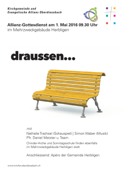 draussen&hellip; - Kirchgemeinde Oberdiessbach