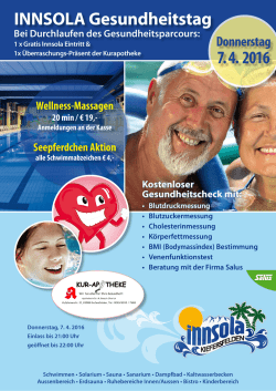 INNSOLA Gesundheitstag 7. 4. 2016