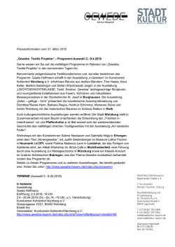 Pressemitteilung - Gewebe