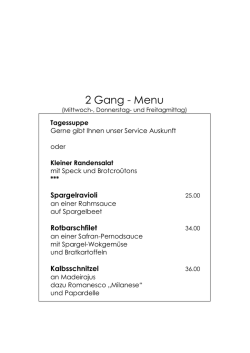2 Gang - Menu - Waldmannsburg