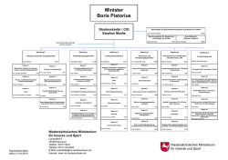 Organisationsplan des Nieders&auml;chsischen Ministeriums f&uuml;r Inneres