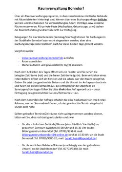 bekommen Sie die Informationen zur Raumverwaltung Bonndorf