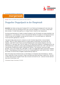Doppelter Doppelpack in der Hauptstadt