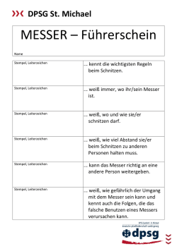 Unser Messer-Führerschein