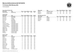 Vereinsspielplan 2016