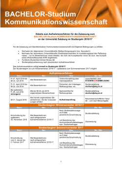 Infoblatt - Universit&auml;t Salzburg