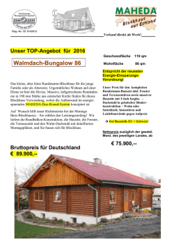 Informationen hier - Blockhausb&uuml;ro Dr. Barth