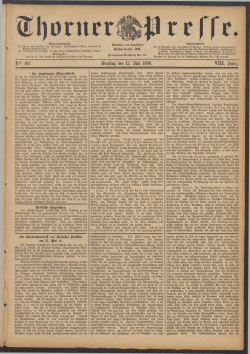 Dienstag den 15. Zuli 1890. VIII. Zahrg.