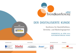 Trendkonferenz xRM - Programm 2016