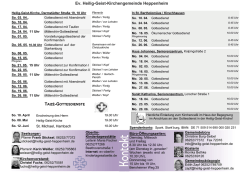 Gottesdiensttermine - Evangelische Heilig-Geist