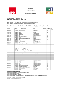 Terminplan April 2016 - SPD Stadt Kitzingen