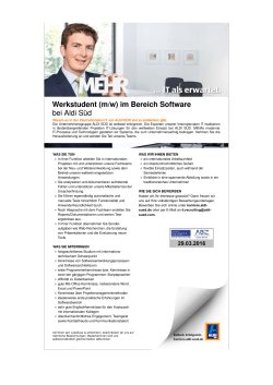 im Bereich Software bei Aldi S&uuml;d