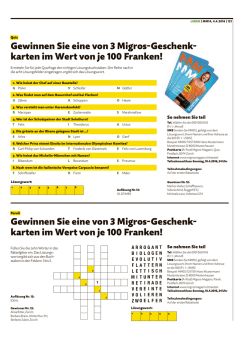 der Ausgabe 14 vom 4. April 2016 - Migros