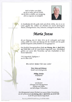 Jozsa Maria - Pfarre Stegersbach