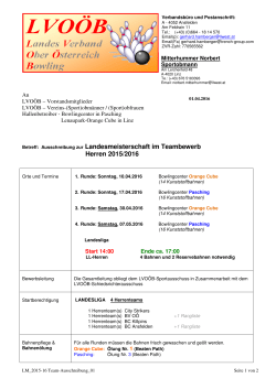 Ausschreibung