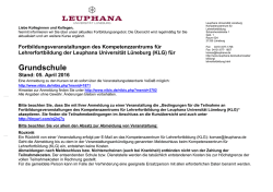 Grundschule - Leuphana Universit&auml;t L&uuml;neburg