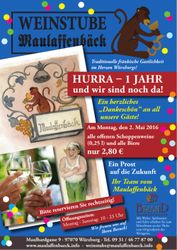 HURRA 1 JAHR