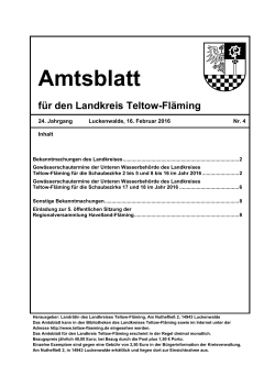 Amtsblatt - Landkreis Teltow