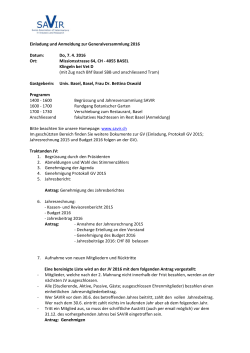 Jahreshauptversammlung 2016