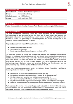 Effektive Verhandlungen ergeben signifikante Einsparungen