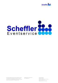 Verleihkatalog - Scheffler Eventservice