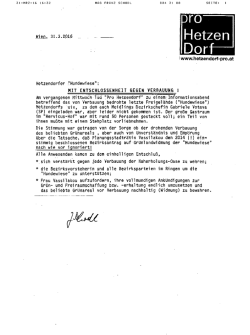 Fax - Pro Hetzendorf