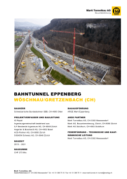 bahntunnel eppenberg - Marti Tunnelbau AG