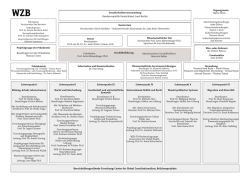 Organigramm des WZB