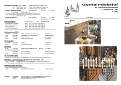 Gemeindebrief - St. Crucis/St. Wigbert
