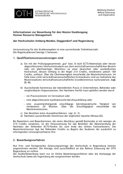 Bitte lesen! - OTH Regensburg